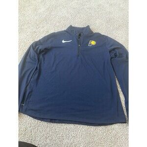 Nike Fleece Women Size Xl Blue dry Fit Quarter Zip Performance